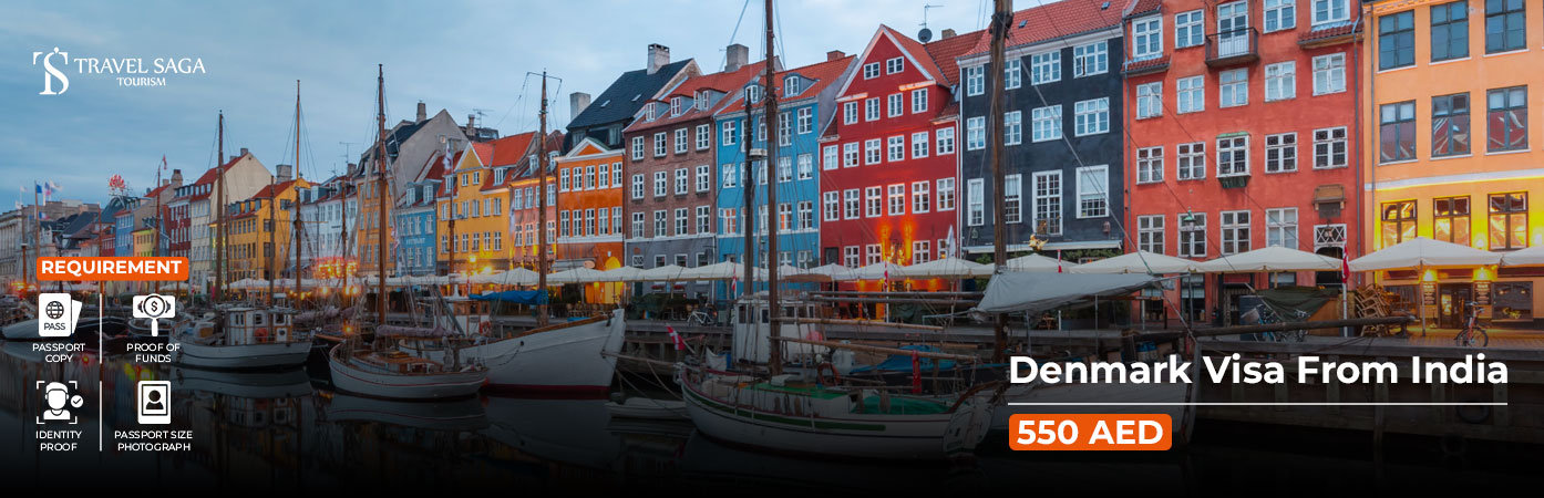 Denmark Visa from India BT Banner by Travel Saga Tourism