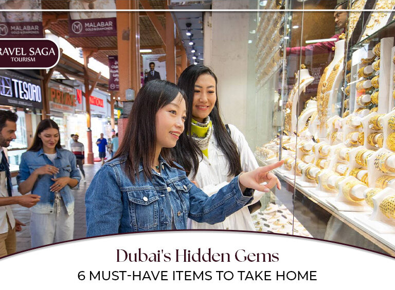 What to buy in Dubai | Best things to buy in Dubai Blog Banner by Travel Saga Tourism