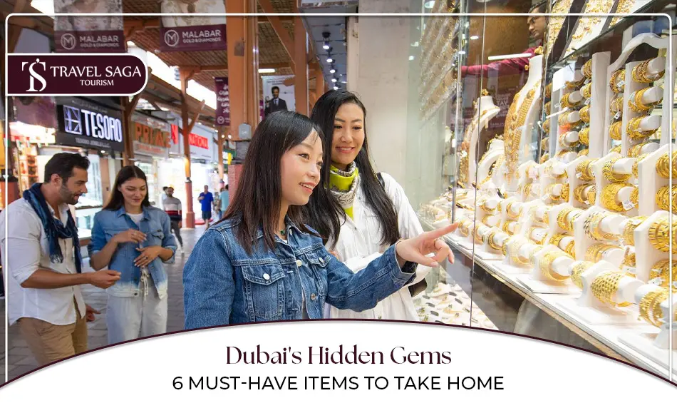 What to buy in Dubai | Best things to buy in Dubai Blog Banner by Travel Saga Tourism