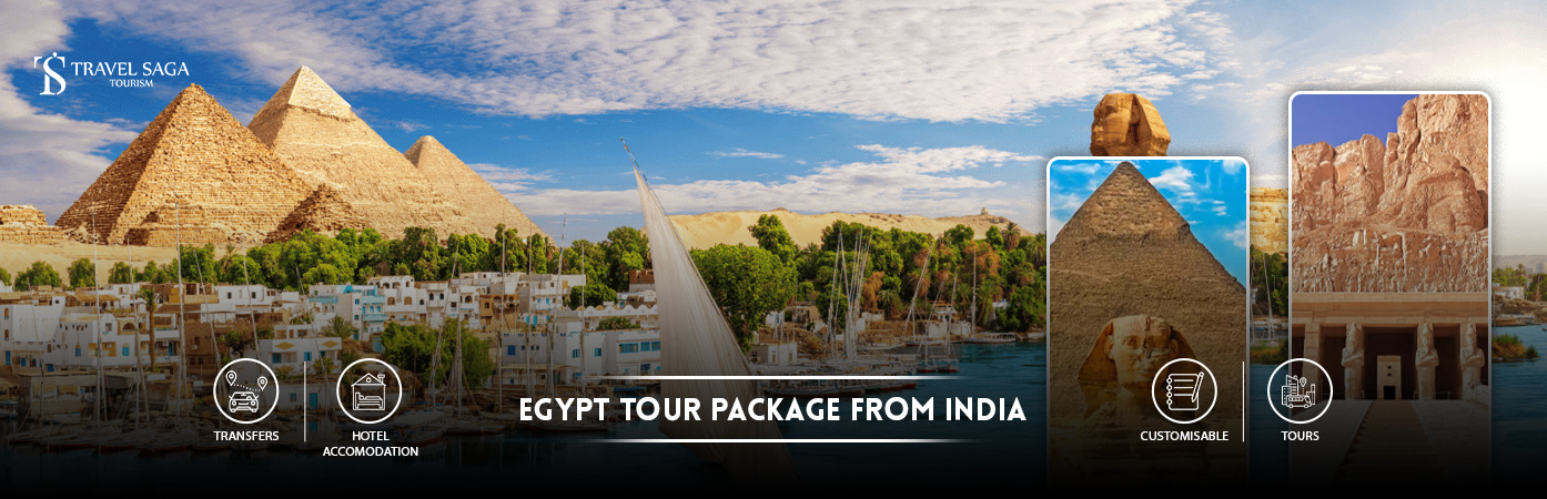 Egypt Tour Package from India | Egypt Tours from India BT banner by Travel Saga Tourism