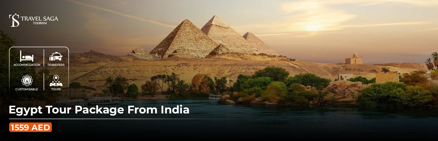 Egypt Tour Package from India BT Banner by Travel Saga Tourism
