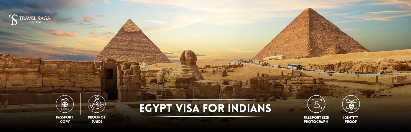 Egypt Visa for Indians | Egypt eVisa for Indians BT Banner by Travel Saga Tourism