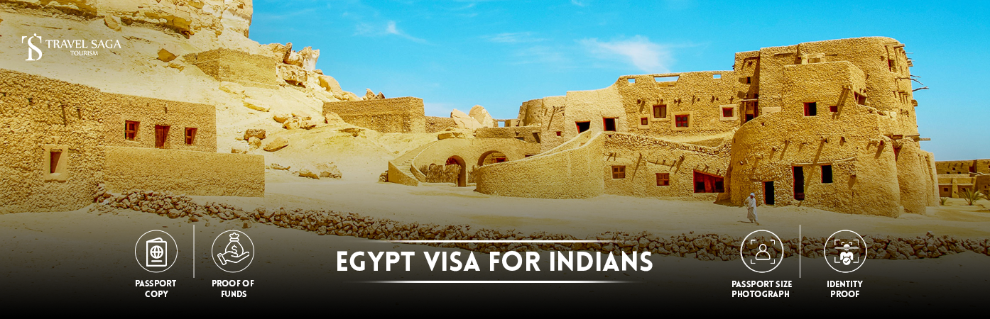 Egypt Visa for Indians | egypt visa from india BT Banner by Travel Saga Tourism