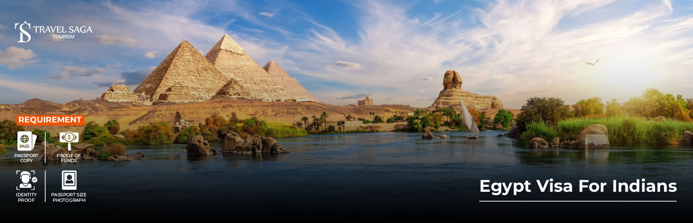 Egypt Visa for Indians BT Banner by Travel Saga Tourism