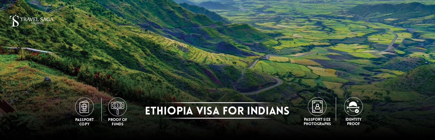 Ethiopia Visa For Indians | Ethiopia Transit Visa for Indians BT Banner by Travel Saga Tourism