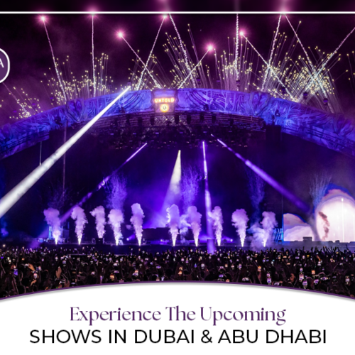 Dubai Upcoming Events | Abu Dhabi Concerts Blog Banner by Travel Saga Tourism