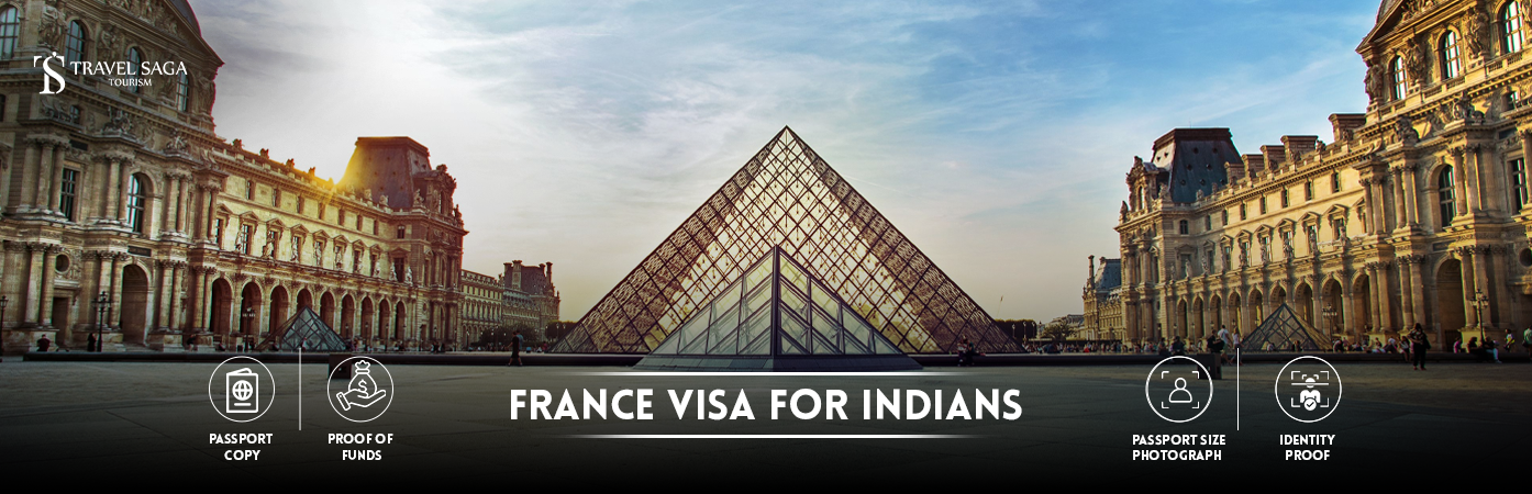 France Visa for Indians | France Visa from India BT Banner by Travel Saga Tourism