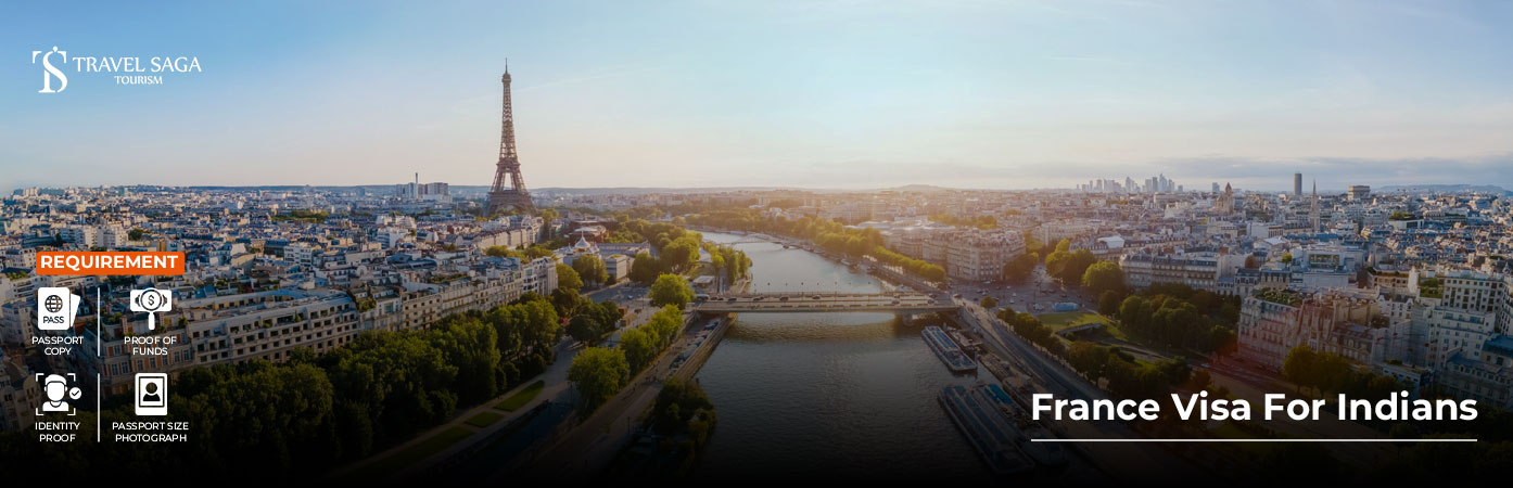 France Visa For Indians BT Banner by Travel Saga Tourism