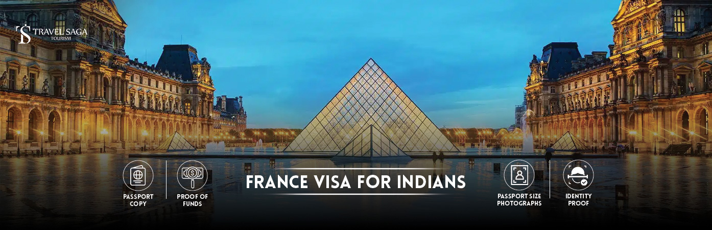 France Visa For Indians | France Visa from India BT Banner by Travel Saga Tourism