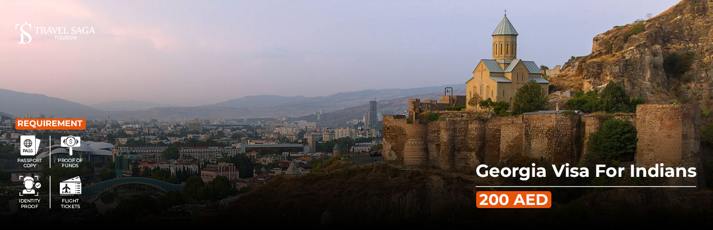 Georgia Visa For Indians BT Banner by Travel Saga Tourism