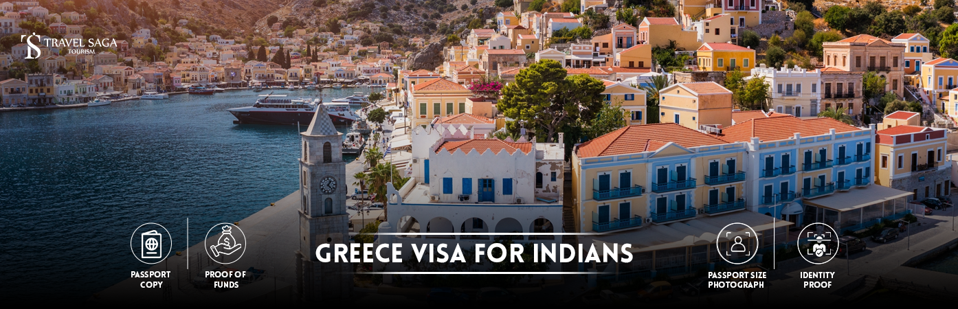 greece visa for indians | Greece Visa From India BT Banner by Travel Saga Tourism