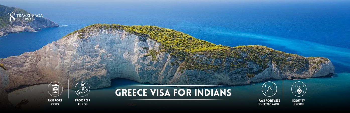 greece visa for indians | Greece Visa Requirements For Indian Citizens BT Banner by Travel Saga Tourism