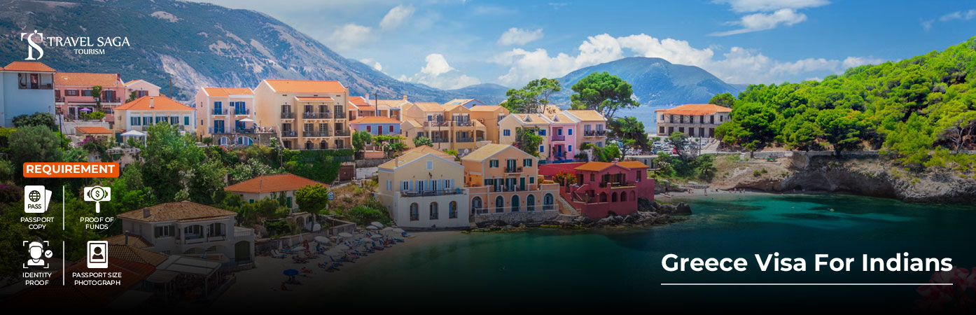 Greece Visa for Indians BT Banner by Travel Saga Tourism