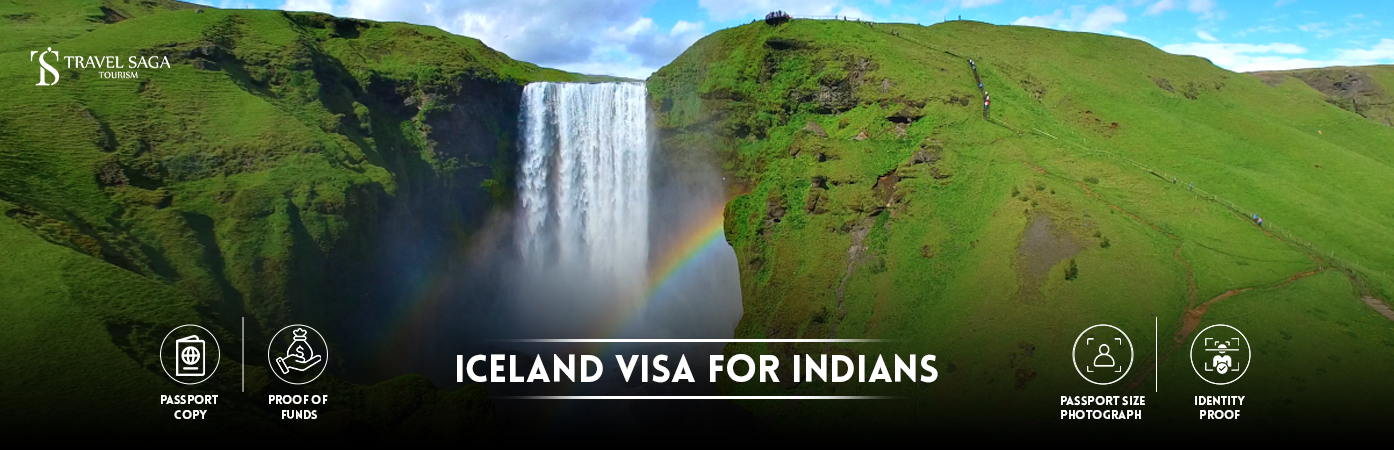 Iceland Visa for Indians | Iceland Tourist Visa for Indians BT Banner by Travel Saga Tourism