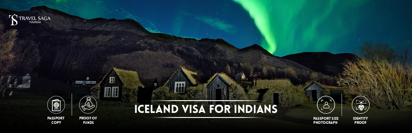 Iceland Visa for Indians | Iceland Tourist Visa from India BT Banner by Travel Saga Tourism