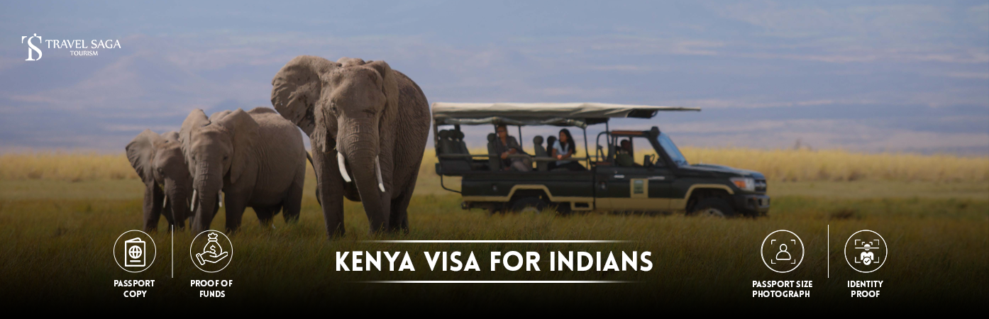 Kenya Visa for Indians | Kenya Visit Visa for Indian Citizens BT Banner by Travel Saga Tourism