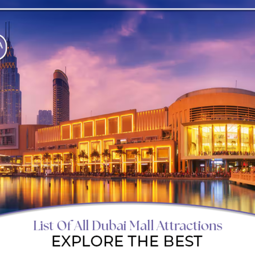 Dubai Mall Attractions | Things to do in Dubai Mall Blog Banner by Travel Saga Tourism