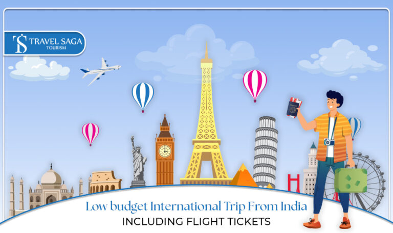 International trip from India, International flight booking Blog Banner by Travel Saga Tourism
