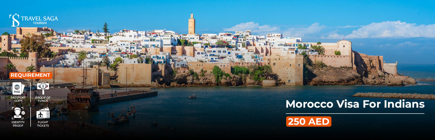 Morocco Visa For Indians BT Banner by Travel Saga Tourism