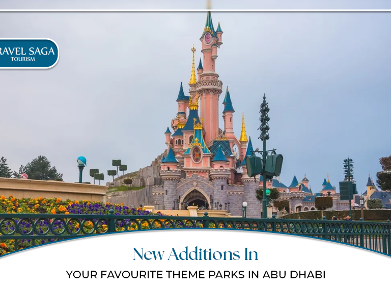 Theme parks in Abu Dhabi | New attractions in Abu Dhabi Blog Banner by Travel Saga Tourism