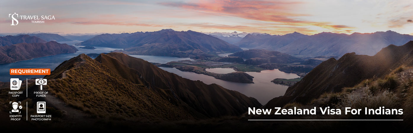 New Zealand Visa for Indians BT Banner by Travel Saga Tourism