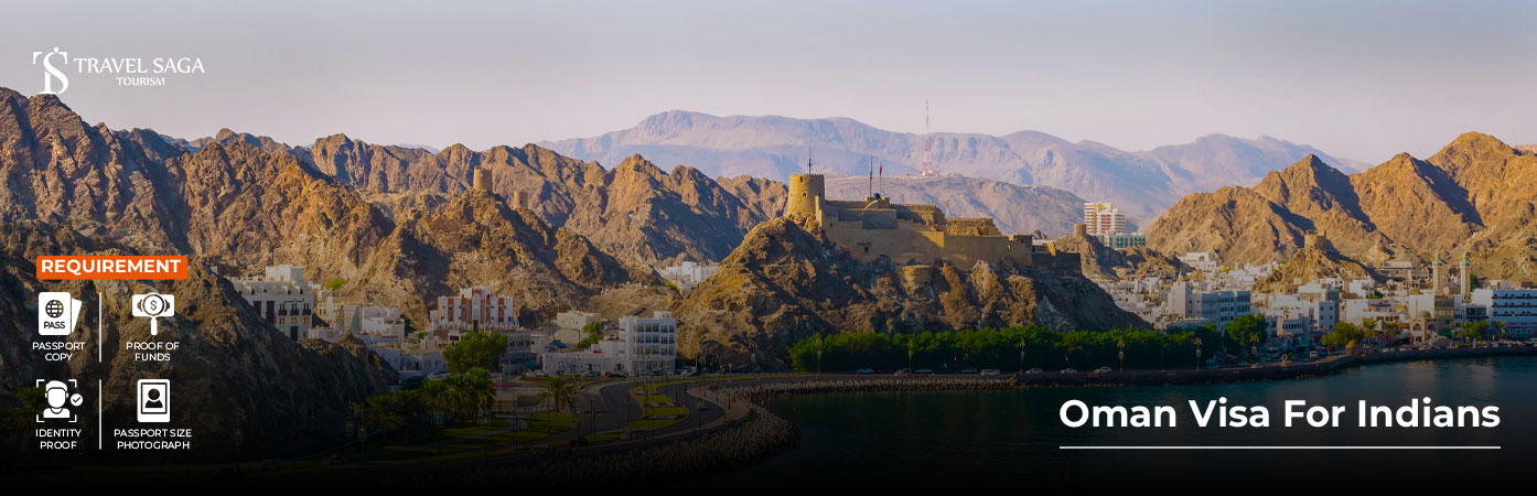 Oman Visa For Indians BT Banner by Travel Saga Tourism