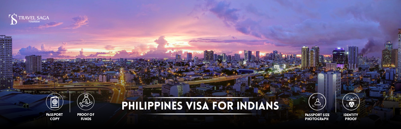 Philippines Visa for Indians | philippines tourist visa for indians BT Banner by Travel Saga Tourism