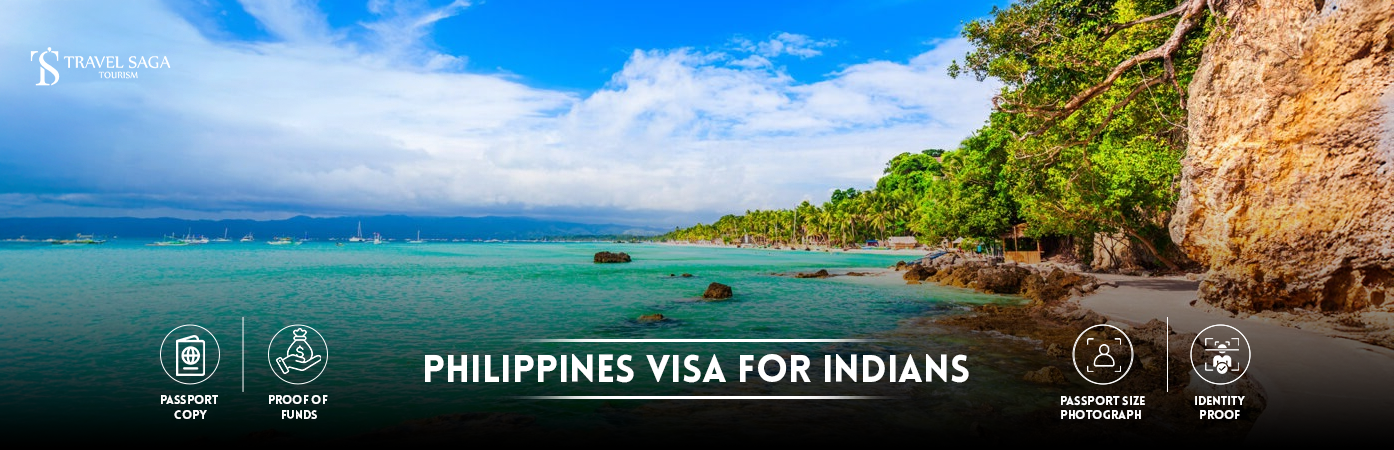 Philippines Visa for Indians | philippines visa from india BT Banner by Travel Saga Tourism