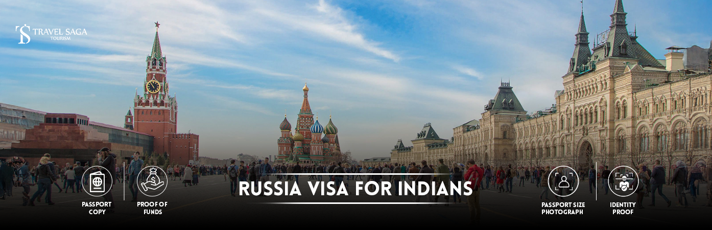 russia visa for indians | russia visa from india BT Banner by Travel Saga Tourism
