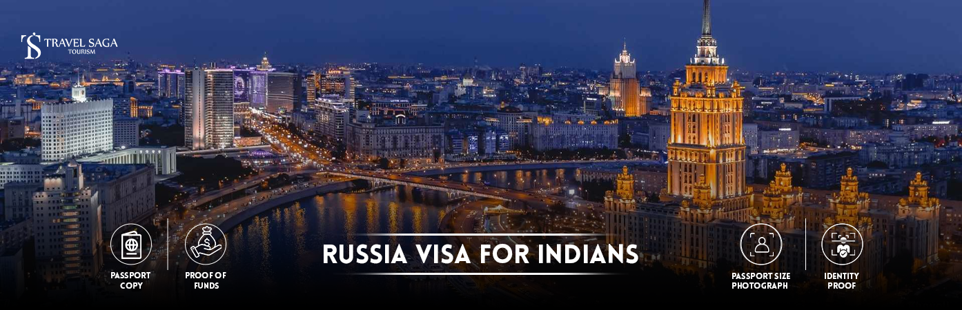 russia visa for indians | Russia Tourist Visa for Indians BT Banner by Travel Saga Tourism