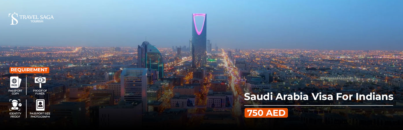 Saudi Arabia Visa For Indians BT Banner by Travel Saga Tourism