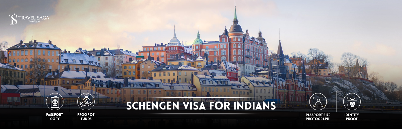 Schengen Visa for Indians | Schengen Visa from India BT Banner by Travel Saga Tourism