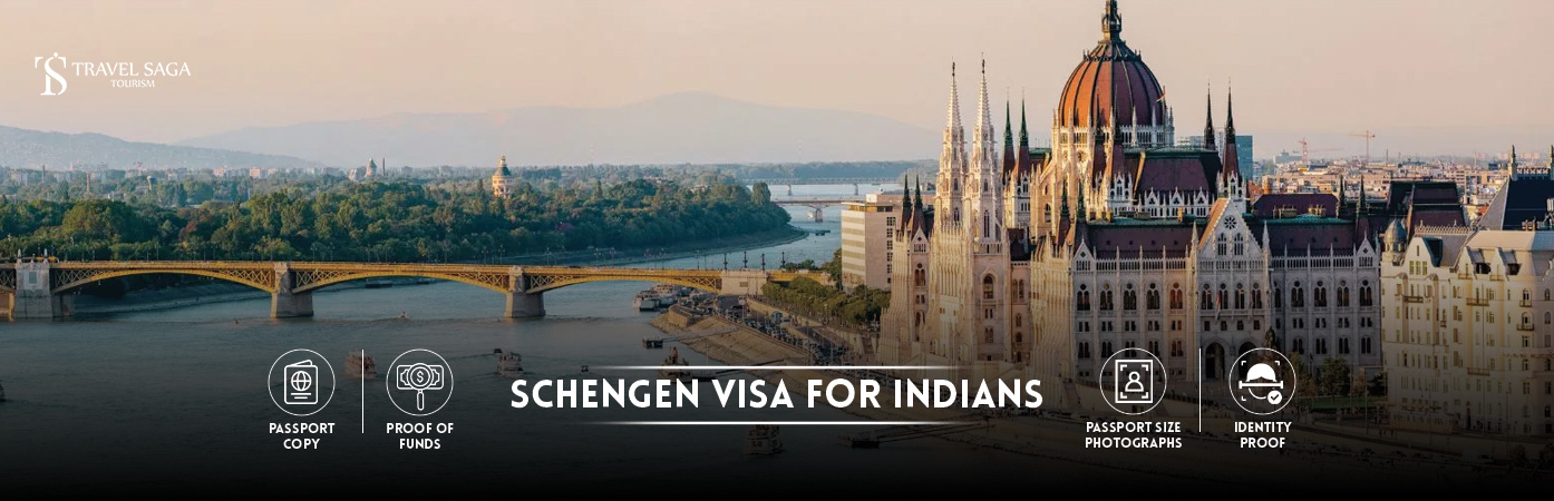 Schengen Tourist Visa from India | Schengen Visa for Indians BT Banner by Travel Saga Tourism