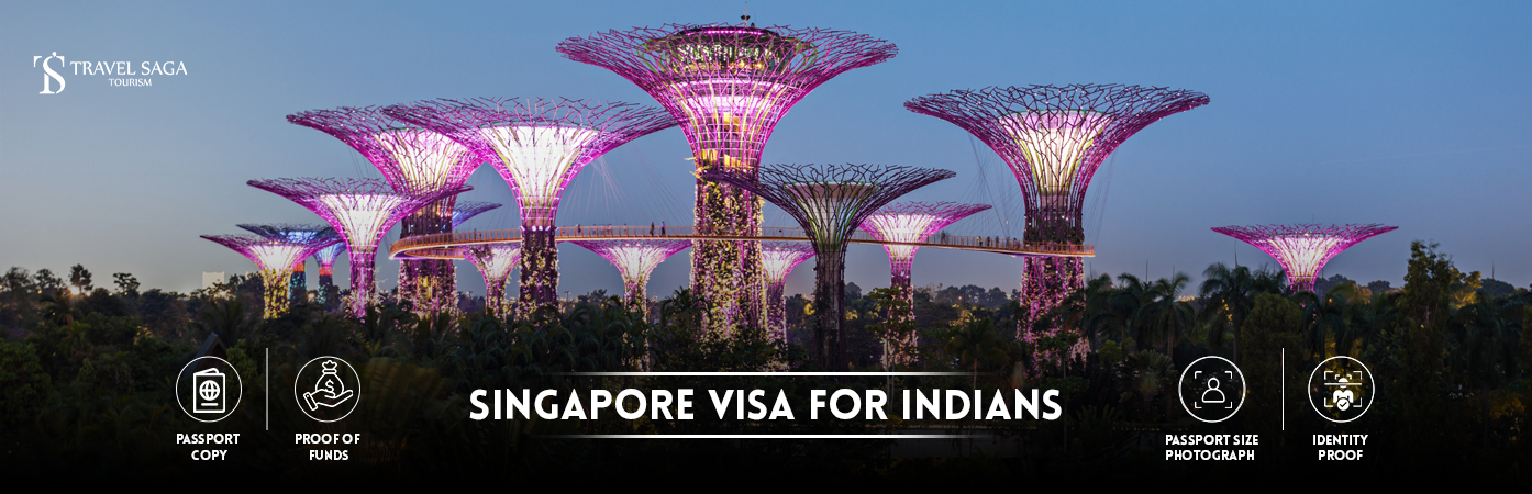 Singapore Visa for Indians | singapore transit visa for indians BT Banner by Travel Saga Tourism