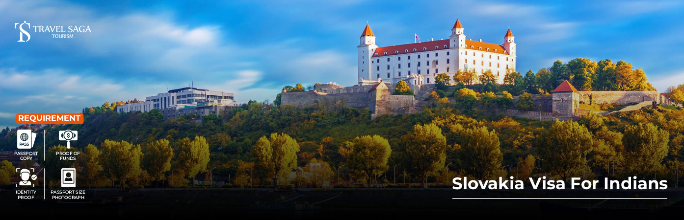 Slovakia Visa for Indians BT Banner by Travel Saga Tourism