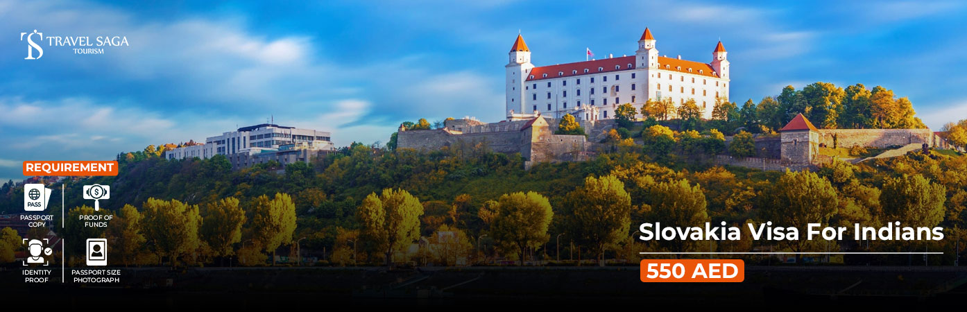 Slovakia Visa for Indians BT Banner by Travel Saga Tourism