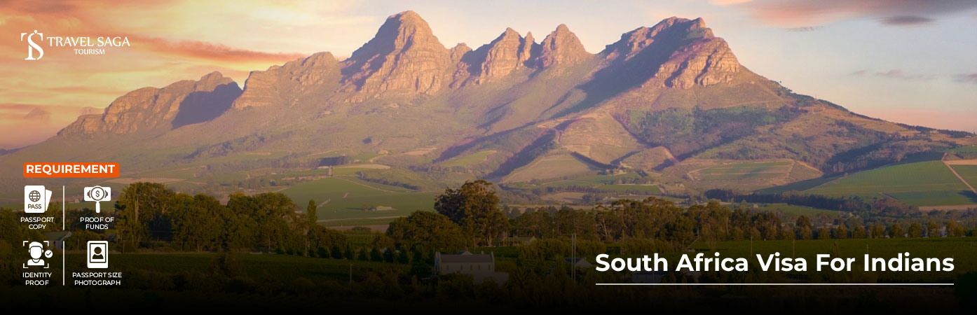 South Africa Visa for Indians BT Banner by Travel Saga Tourism