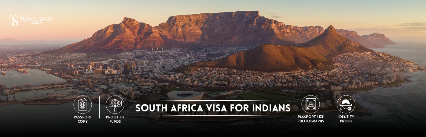 South Africa Visa for Indians | South Africa Visa from India BT Banner by Travel Saga Tourism