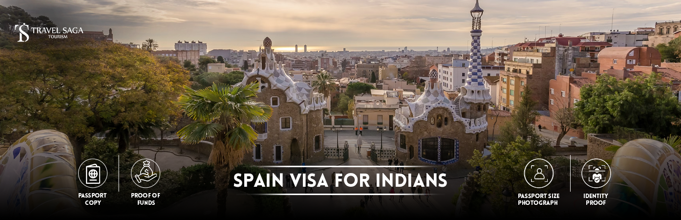 Spain Visa for Indians | spain tourist visa for indians BT Banner by Travel Saga Tourism
