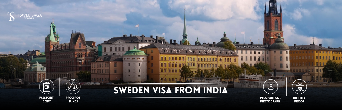 Sweden Visa for Indians | Sweden Tourist Visa from India BT Banner by Travel Saga Tourism