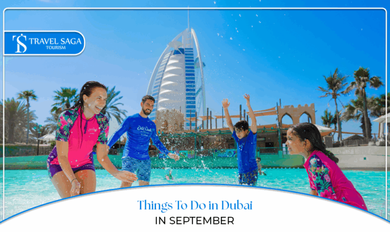 Things to do in Dubai in September, Dubai September events Blog Banner by Travel Saga Tourism