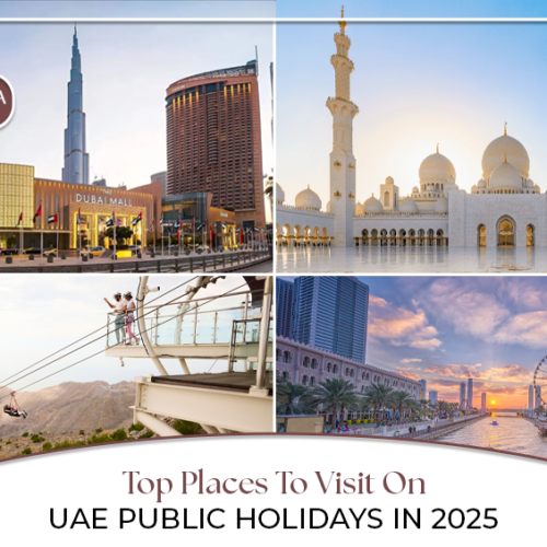 UAE public holidays | Places to visit in UAE during holidays Blog Banner by Travel Saga Tourism
