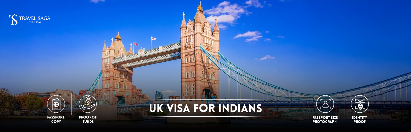 uk visa for indians | uk tourist visa from india BT Banner by Travel Saga Tourism