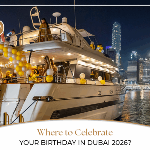 Celebrate Your Birthday in Dubai | Places to celebrate birthday in Dubai Blog Banner by Travel Saga Tourism
