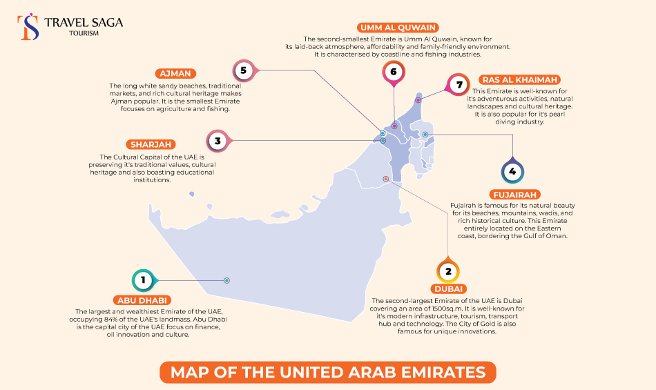 Map of United Arab Emirates