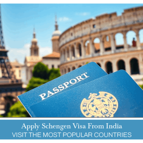 apply Schengen visa from India, Schengen visa application Blog Banner by Travel Saga Tourism
