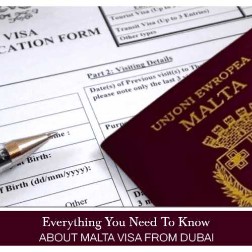 Malta visa from Dubai, Apply for Malta visa Dubai Blog Banner by Travel Saga Tourism