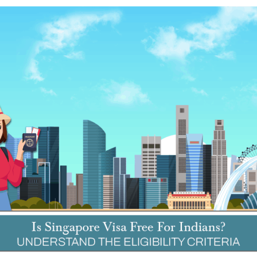 Singapore visa free for Indians, Singapore visa requirement for Indians Blog Banner by Travel Saga Tourism