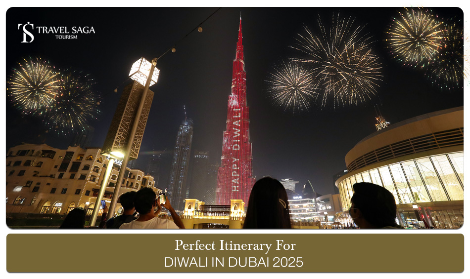 Diwali in Dubai, celebrate Diwali in Dubai, Diwali events in Dubai Blog Banner by Travel Saga Tourism