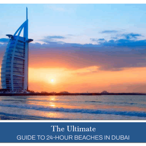 Dubai beach experience | Best Beaches in Dubai Blog Banner by Travel Saga Tourism